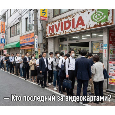 В Японии начали продавать видеокарты «по талонам» — из-за дефицита памяти местные магазины ограничивают покупку GPU