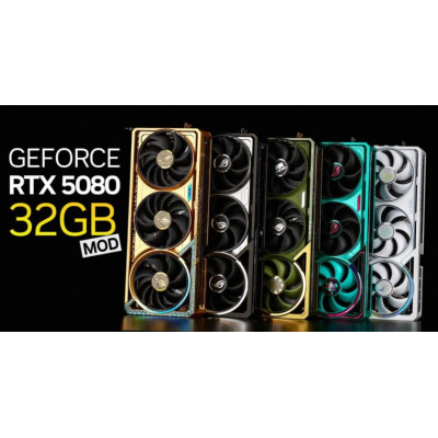 Китайские умельцы наладили производство RTX 5080 с 32 ГБ памяти