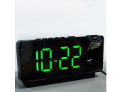 Часы зеркальные с проекцией RoHS NA-6818 Green