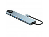 Многофункциональный USB HUB разветвитель 8в1 для компьютера Mivo MH-8011