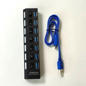 USB 3.0 Hub разветвитель на 7 USB с выключателями