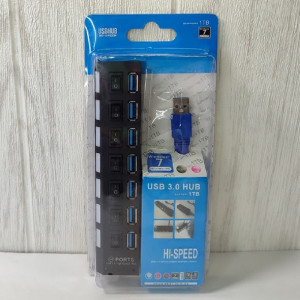 USB 3.0 Hub разветвитель на 7 USB с выключателями