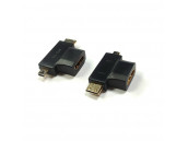 Переходник HDMI(F)- micro HDMI(M)- mini HDMI(M)
