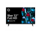 32" Телевизор Sber SDX 32F2139 черный 1920x1080, Full HD, 60 Гц, Wi-Fi, Smart TV, Салют ТВ