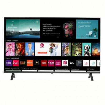 43" (108 см) Телевизор LG 43UR78006LK черный