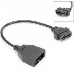 Автомобильный диагностический кабель 12pin на 16pin OBD2