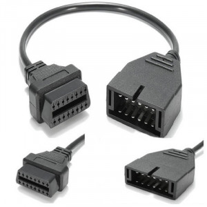 Автомобильный диагностический кабель 12pin на 16pin OBD2