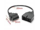 Автомобильный диагностический кабель 12pin на 16pin