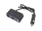 Olesson Разветвитель гнезда прикуривателя на 2 гнезда 12В-24В+ 2 гнезда USB Olesson Разветвитель гнезда прикуривателя на 2 гнезда 12В-24В+ 2 гнезда USB
