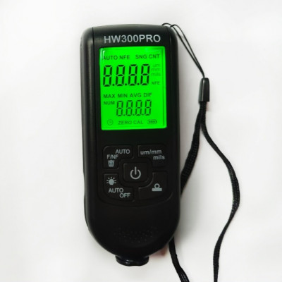 Цифровой толщиномер краски Измеритель толщины покрытия HW-300PRO