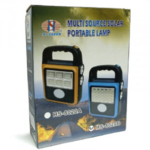 Power Bank Фонарь прожектор на солнечных батареях c аккумулятором HS-8020A HS-8020B