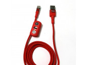 Кабель магнитный Hoco U98 3 в 1 Lightning MicroUSB Type-C , ток 2.4А