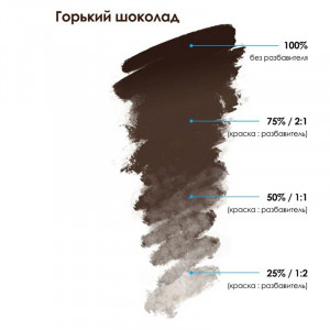 Пигмент для перманентного макияжа бровей brovi Горький шоколад 5 мл