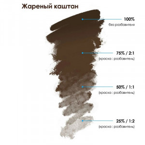 Пигмент для перманентного макияжа бровей brovi Жареный каштан 5 мл