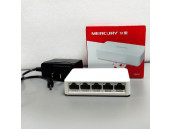 Сетевой коммутатор свитч MERCURY S105C, 5-портов LAN, 100Мбит
